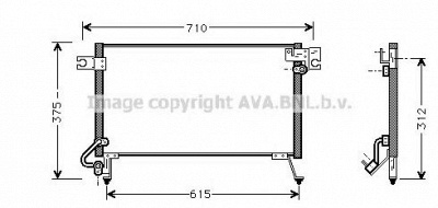 AVA QUALITY COOLING mt5144 -  Конденсатор, кондиционер